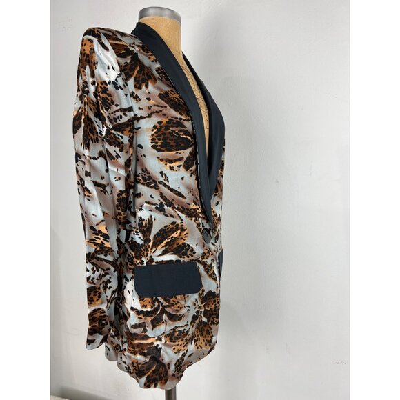 Britany Blu Authentic Vintage Women's Patterned Blazer Jacket - Picture 6 of 9